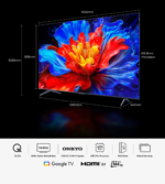 TCL 75P8K TV QLED 4K 144 Hz Google TV ONKYO 2.1 75 pouces (2025) – Image 5