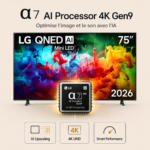 Smart TV LG QNED AI Mini LED QNED70 4K 2026 75 pouces – Image 4