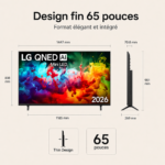 Smart TV LG QNED AI Mini LED QNED70 4K 2026 65 pouces – Image 2