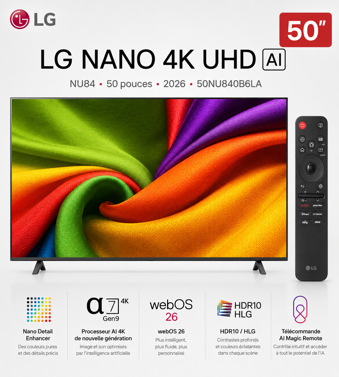 smart tv lg nanocell 50 pouces 2026 smart tv lg nanocell 50 pouces 2026