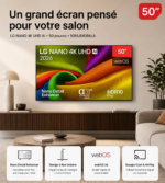Smart TV LG NANO 4K UHD AI NU84 50 pouces 2026 – Image 2