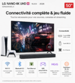 Smart TV LG NANO 4K UHD AI NU84 50 pouces 2026 – Image 5