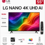 Smart TV LG NANO 4K UHD AI NU84 55 pouces 2026