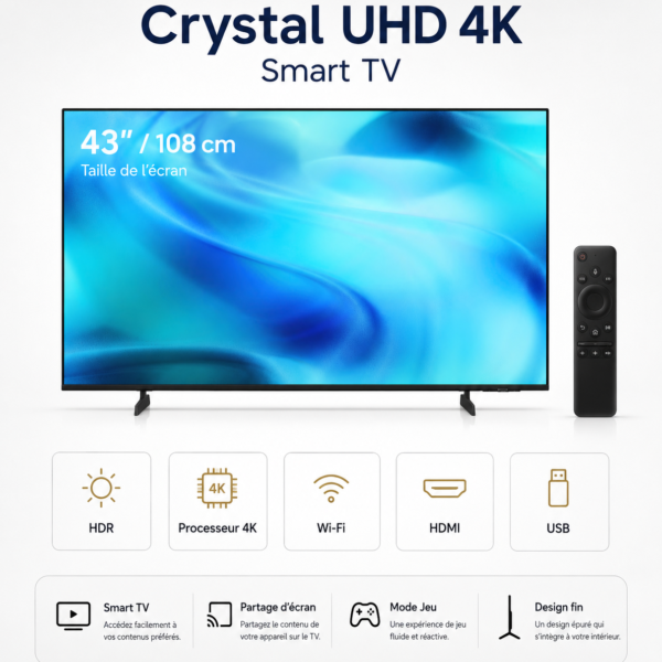 Smart TV Samsung U8000H 43 pouces