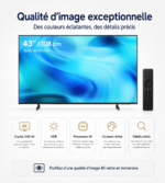 Smart TV Samsung U8000H 43 pouces Crystal UHD 4K Tizen 2026 – Image 6
