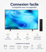 Smart TV Samsung U8000H 43 pouces Crystal UHD 4K Tizen 2026 – Image 5