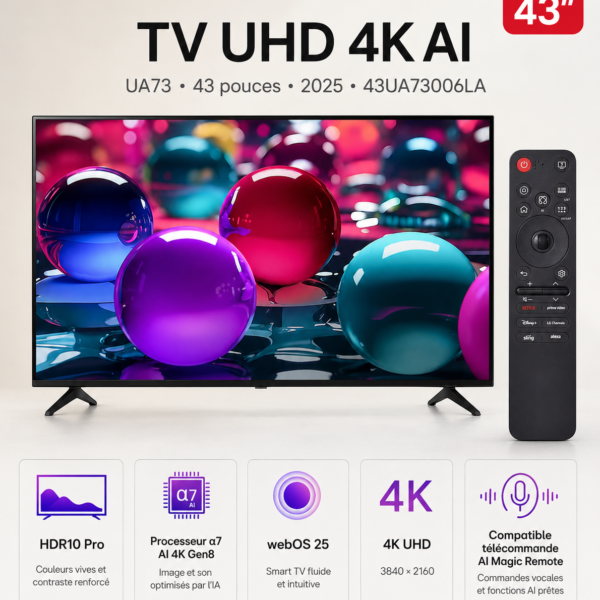 smart tv lg 43 pouces 4k
