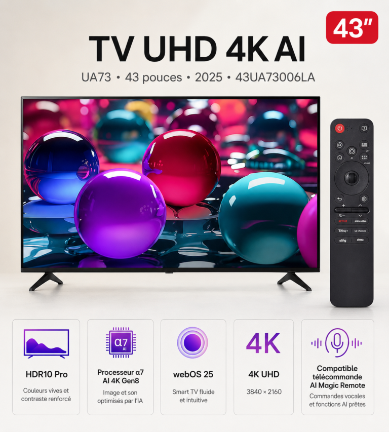 smart tv lg 43 pouces 4k