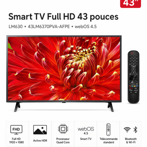 smart tv lg 43 pouces full hd